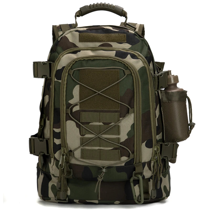 65L Outdoor Tactical Backpack for Men Unisex Hiking Bag Large Capacity Military Army Travel Camping Rucksack